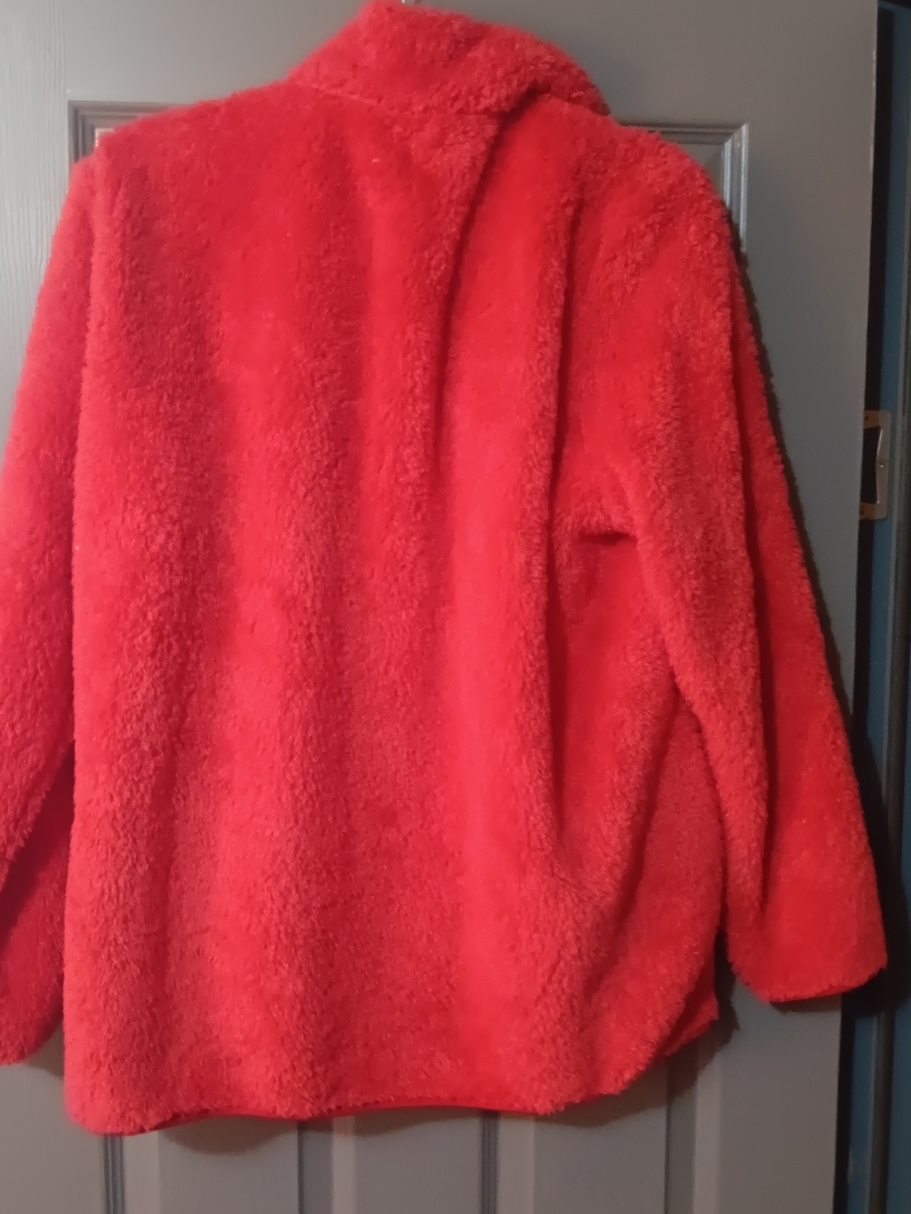 Cozy Red Faux-Sherpa Zip Jacket - Picture 2 of 3